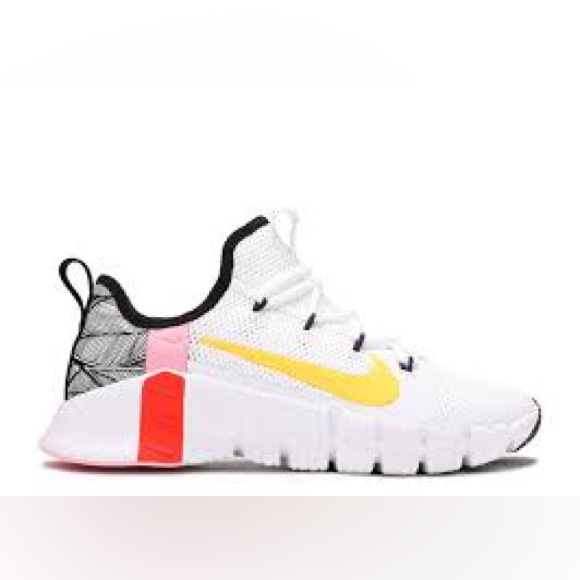 Nike Free Women’s Metcom 3 White Team Orange Size 9 - Picture 1 of 4